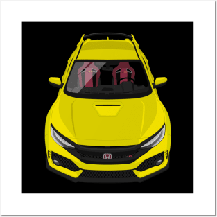 Civic Type R 10th gen 2018-2020 - Yellow Posters and Art